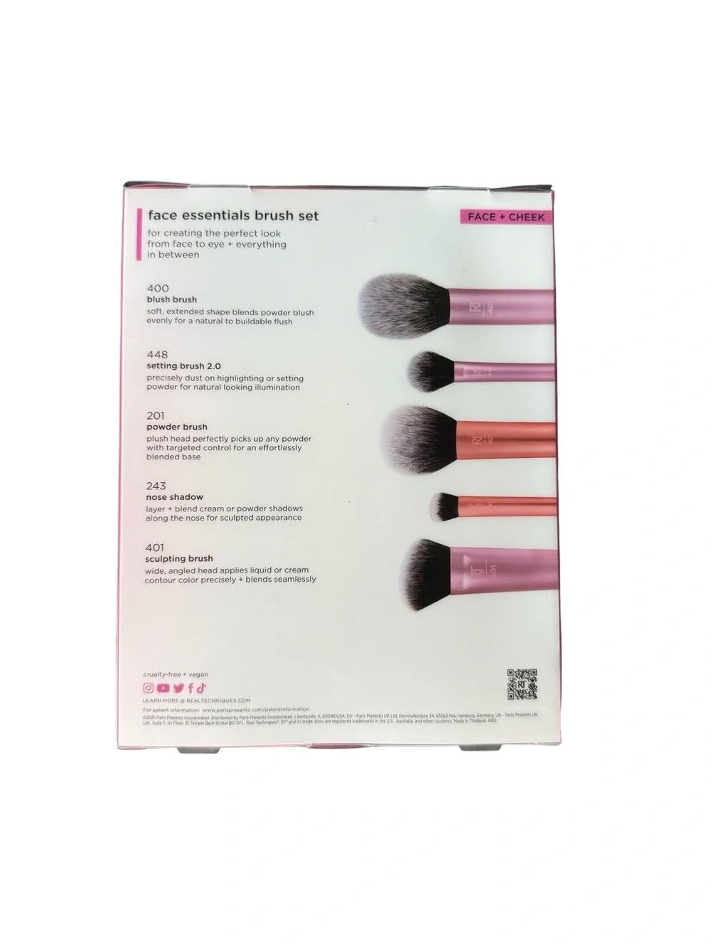 Real Techniques 5 Piece Face Essentials Brush Set NEW!